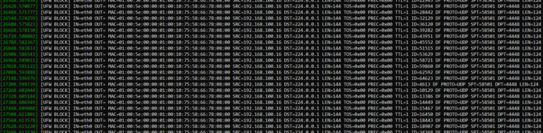 Read more about the article [UFW BLOCK]: DST=224.0.0.1 omassa sisäverkossa